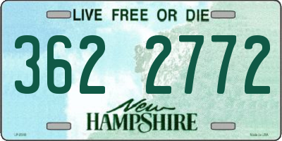 NH license plate 3622772
