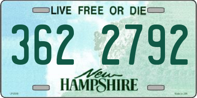NH license plate 3622792