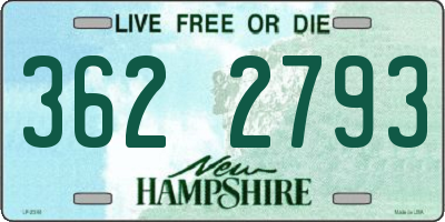 NH license plate 3622793