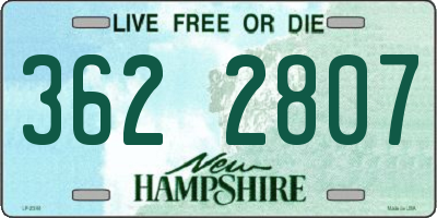 NH license plate 3622807