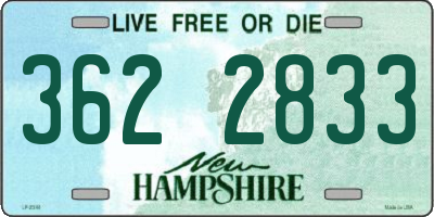 NH license plate 3622833