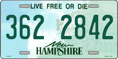 NH license plate 3622842