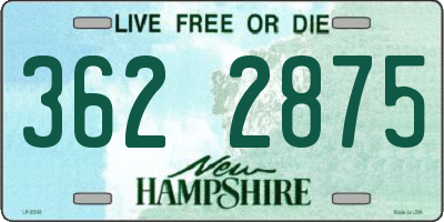 NH license plate 3622875