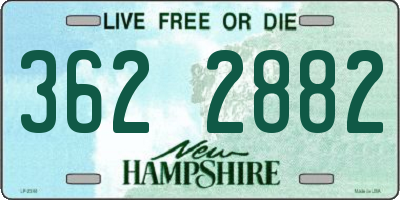 NH license plate 3622882