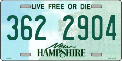 NH license plate 3622904
