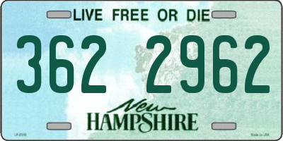 NH license plate 3622962