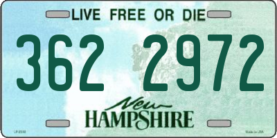 NH license plate 3622972