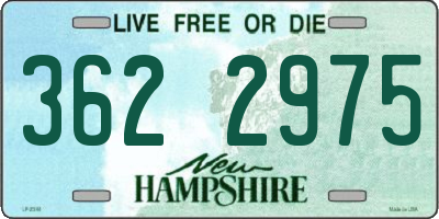 NH license plate 3622975