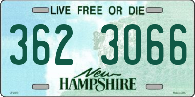 NH license plate 3623066