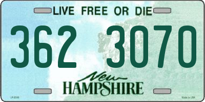 NH license plate 3623070