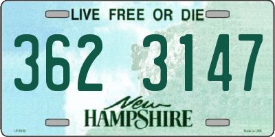 NH license plate 3623147