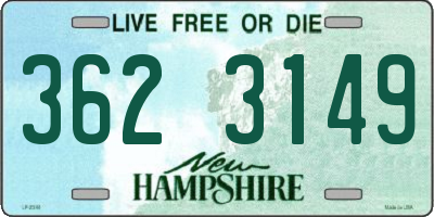 NH license plate 3623149