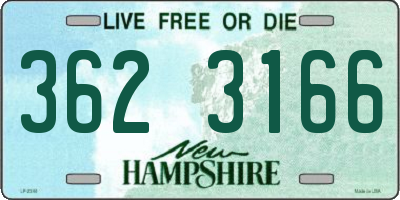 NH license plate 3623166