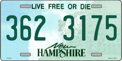 NH license plate 3623175