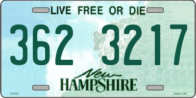 NH license plate 3623217