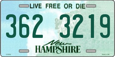 NH license plate 3623219