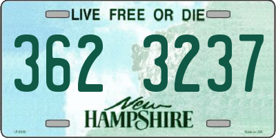 NH license plate 3623237