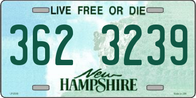 NH license plate 3623239