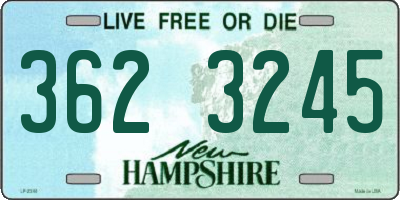 NH license plate 3623245