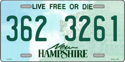 NH license plate 3623261