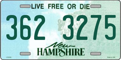 NH license plate 3623275