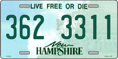 NH license plate 3623311
