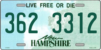 NH license plate 3623312