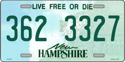 NH license plate 3623327