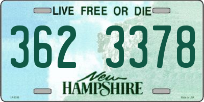 NH license plate 3623378