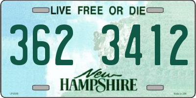 NH license plate 3623412