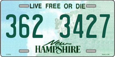 NH license plate 3623427