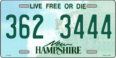 NH license plate 3623444