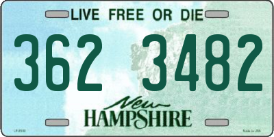 NH license plate 3623482