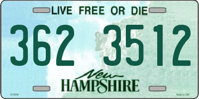 NH license plate 3623512
