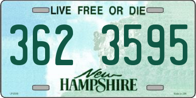 NH license plate 3623595