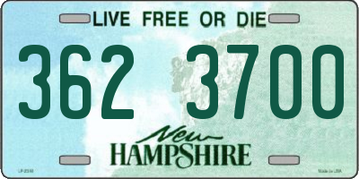 NH license plate 3623700