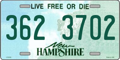NH license plate 3623702