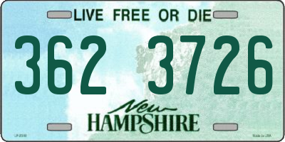 NH license plate 3623726