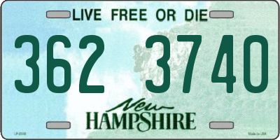 NH license plate 3623740