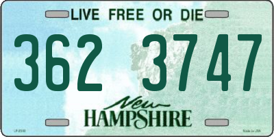 NH license plate 3623747