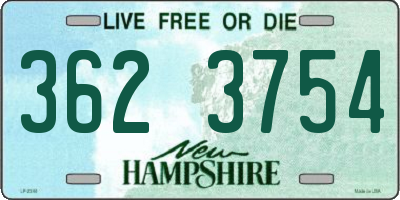 NH license plate 3623754