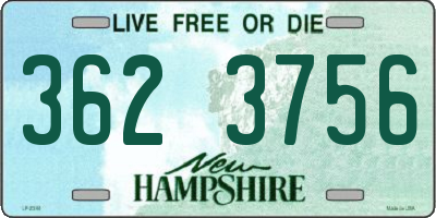 NH license plate 3623756