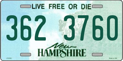 NH license plate 3623760