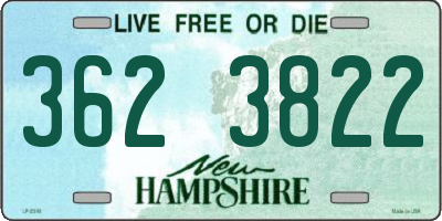 NH license plate 3623822