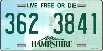 NH license plate 3623841