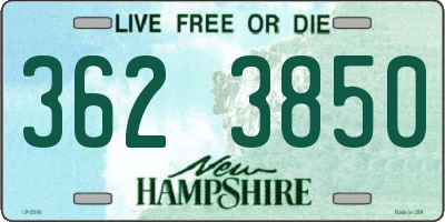 NH license plate 3623850