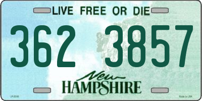 NH license plate 3623857