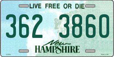 NH license plate 3623860