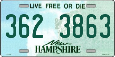 NH license plate 3623863