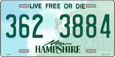 NH license plate 3623884